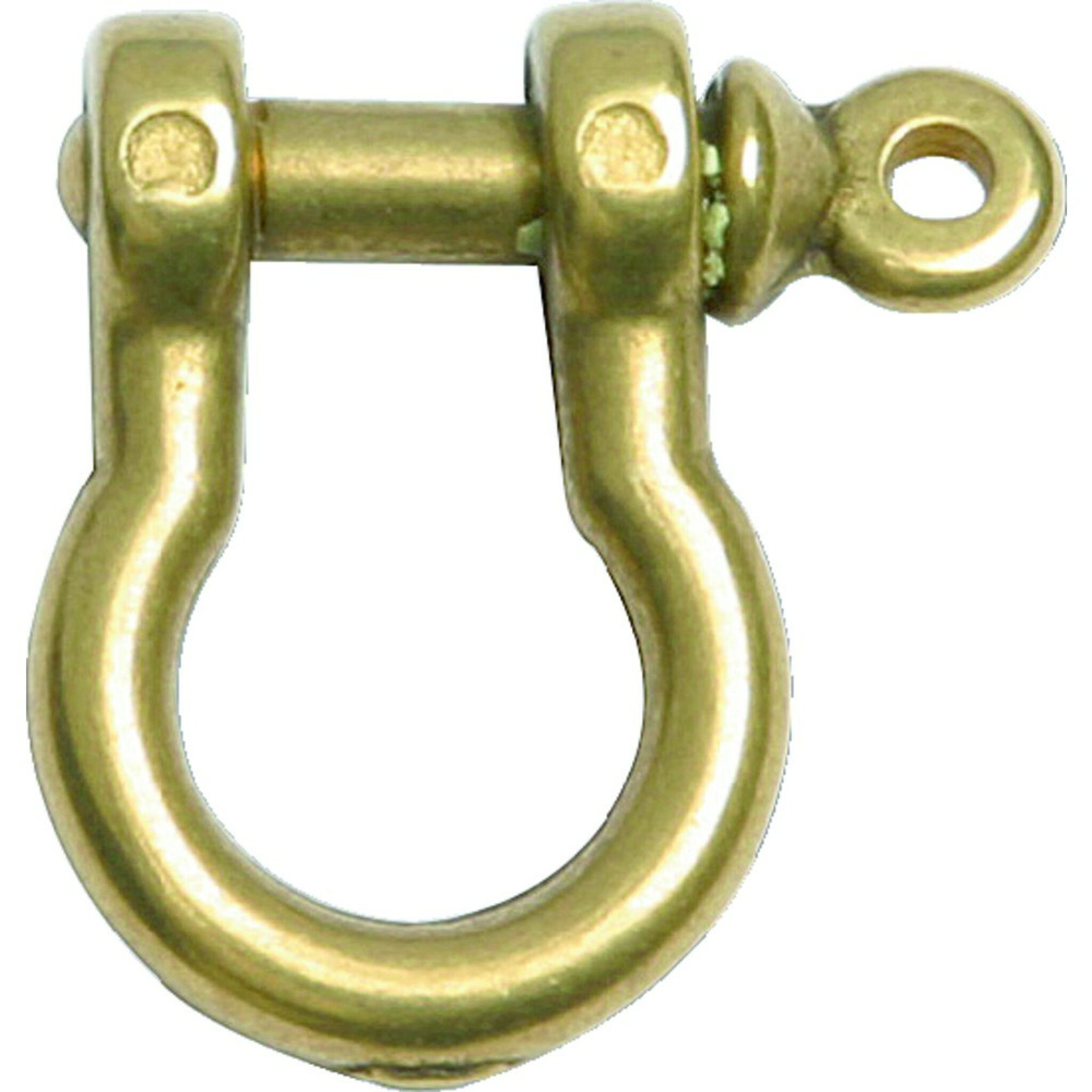 Brass shackle, curved, 4 mm