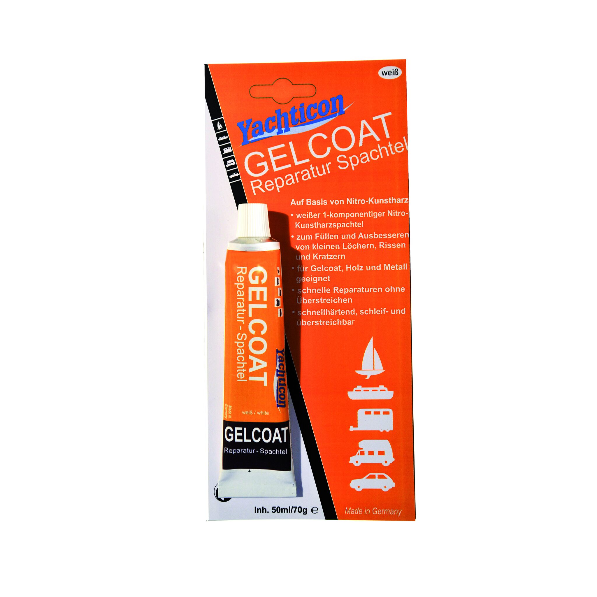 Gelcoat repair filler white