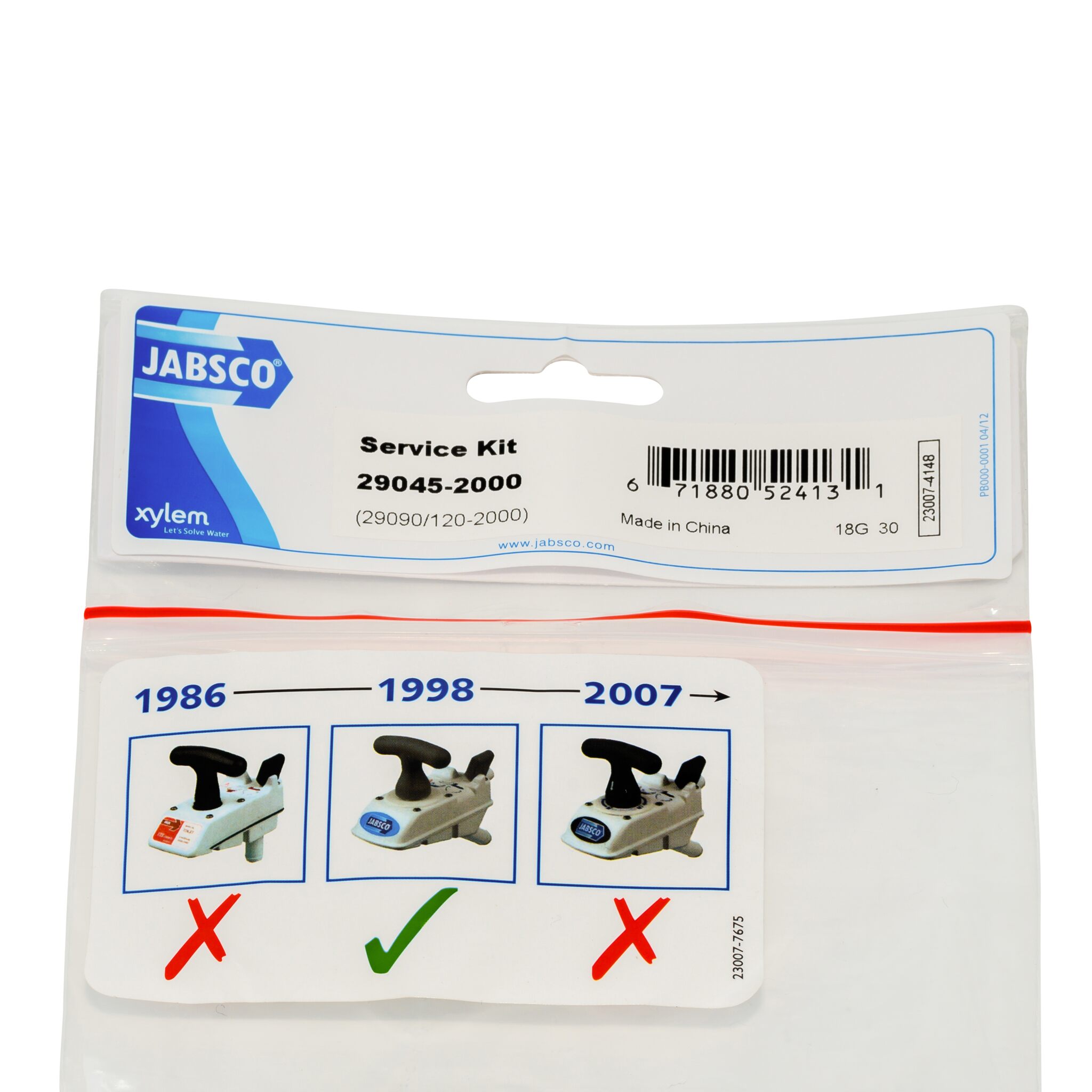 JABSCO service kit for on-board toilets