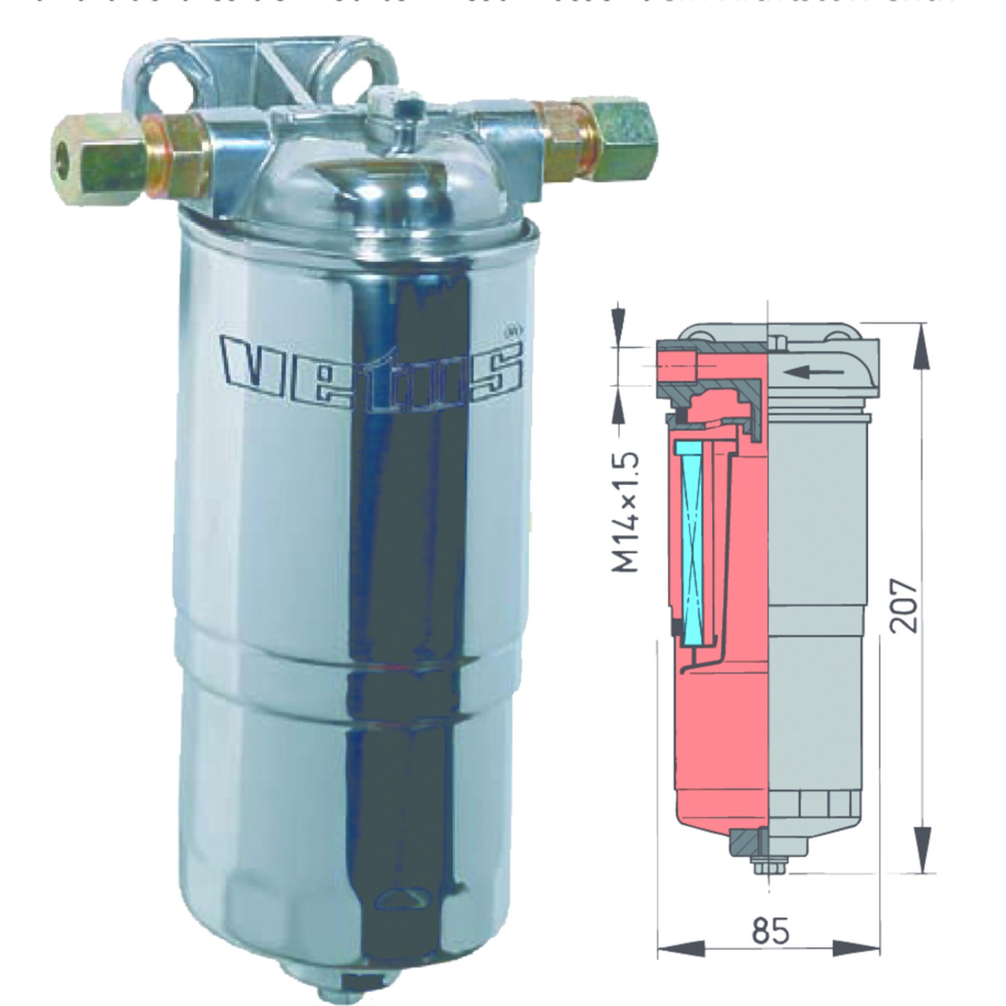 VETUS Water separator WS 180