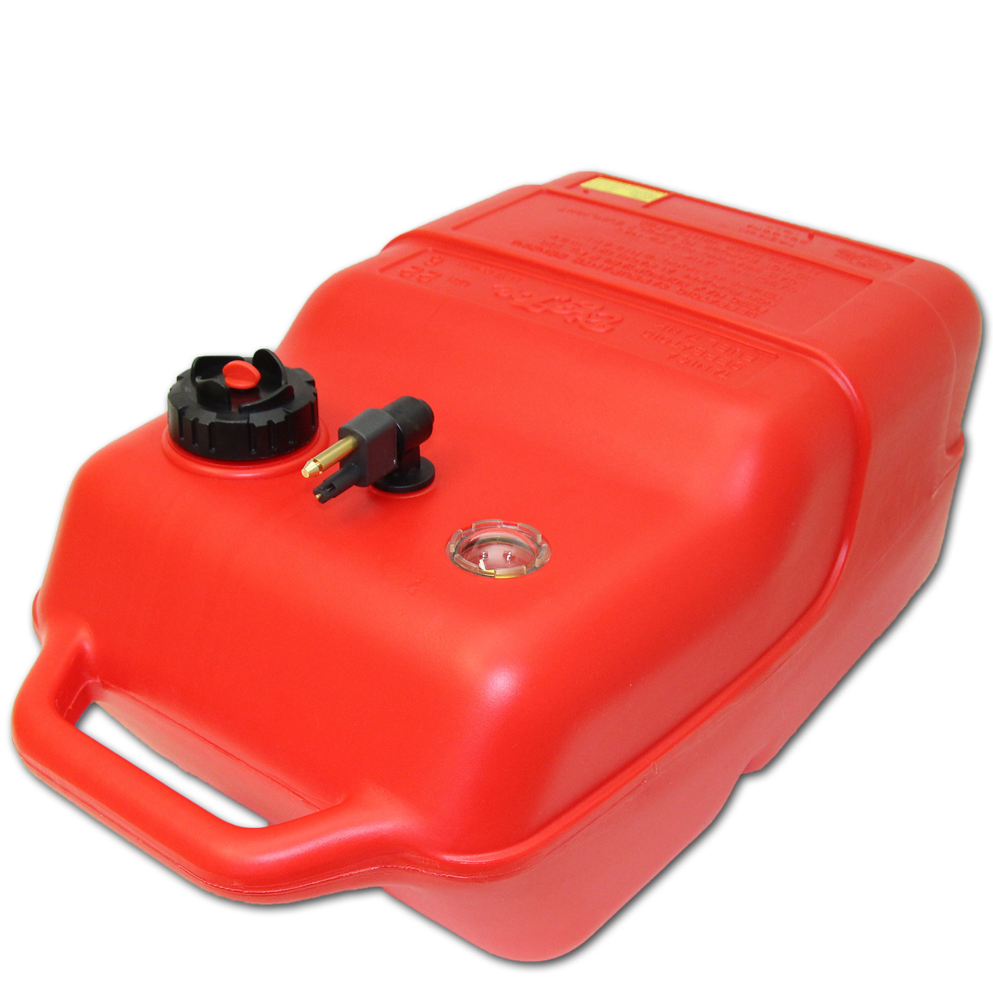 Fuel tank red with Mercury & Mariner connection / level indicator manual