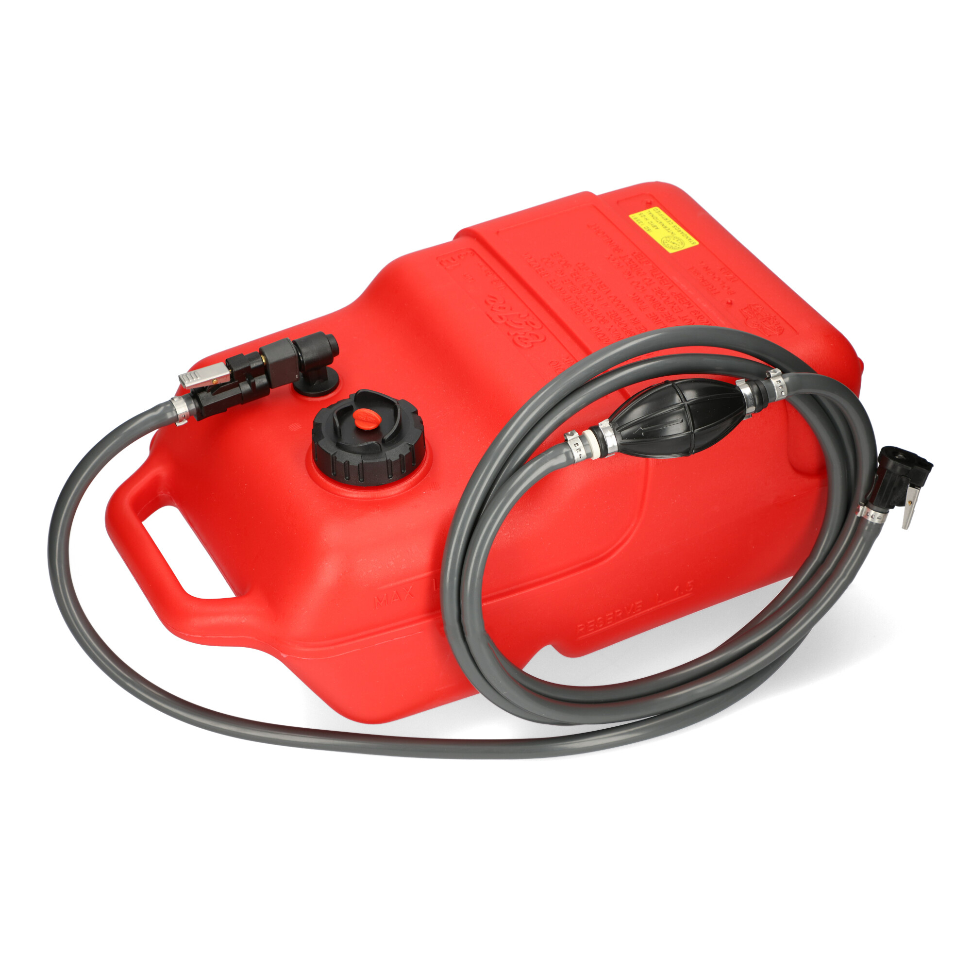 Fuel tank red with Mercury & Mariner connection / 3m hose