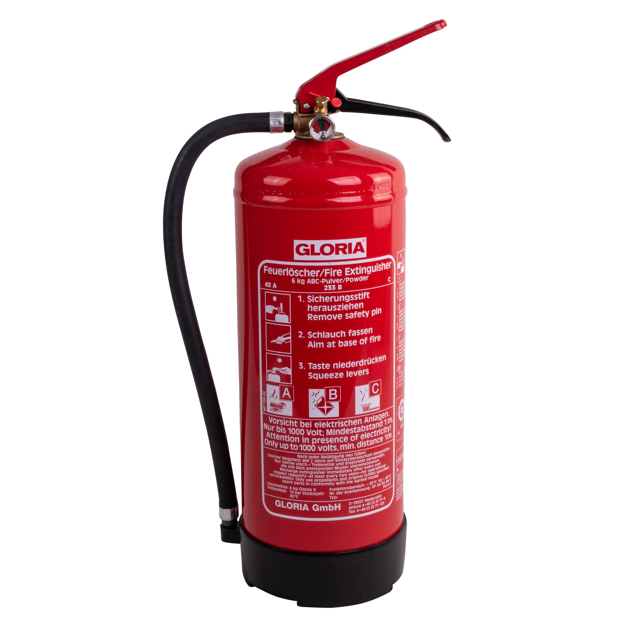 GLORIA Powder fire extinguisher