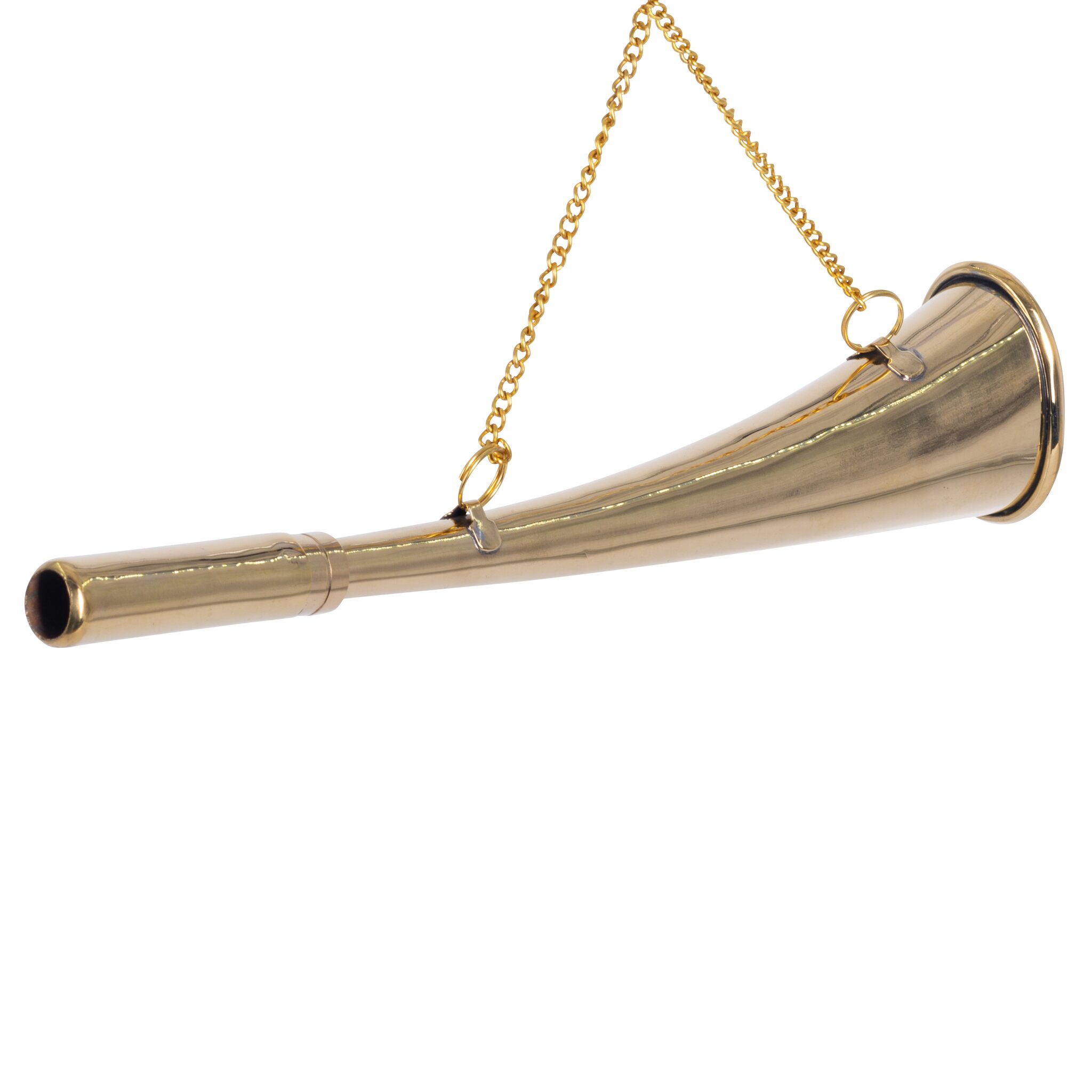 Brass signal horn