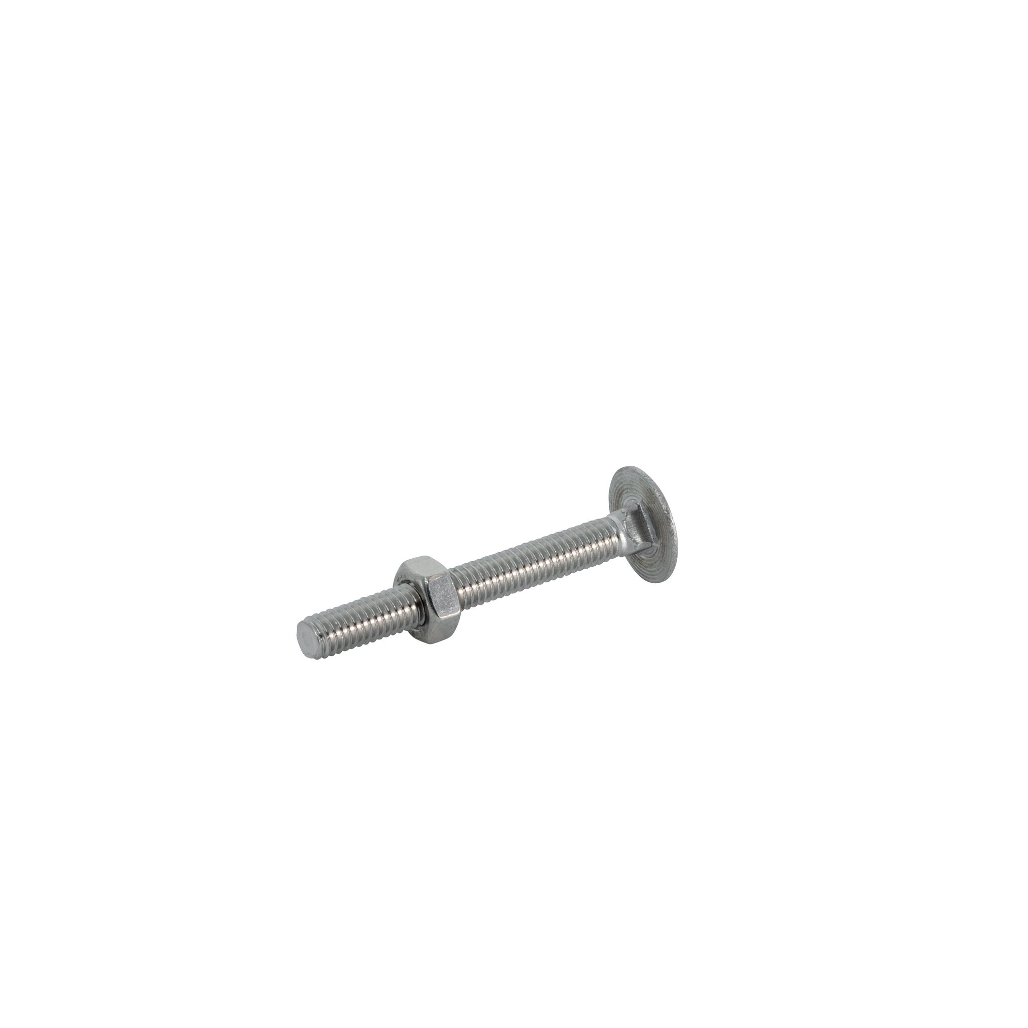 Carriage bolt with nut (DIN 603/934-A4)