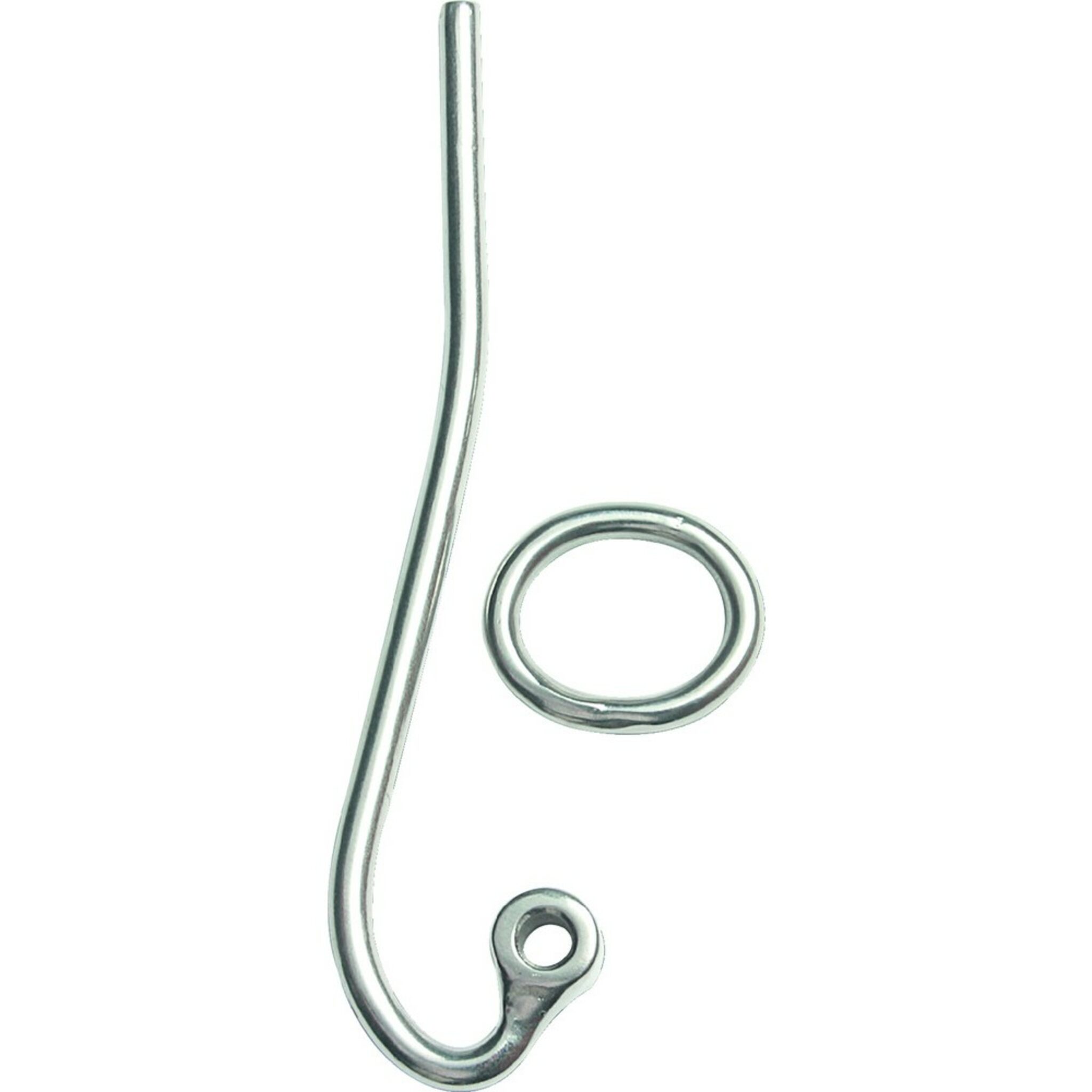 Slip hook with ring for shroud turnbuckle