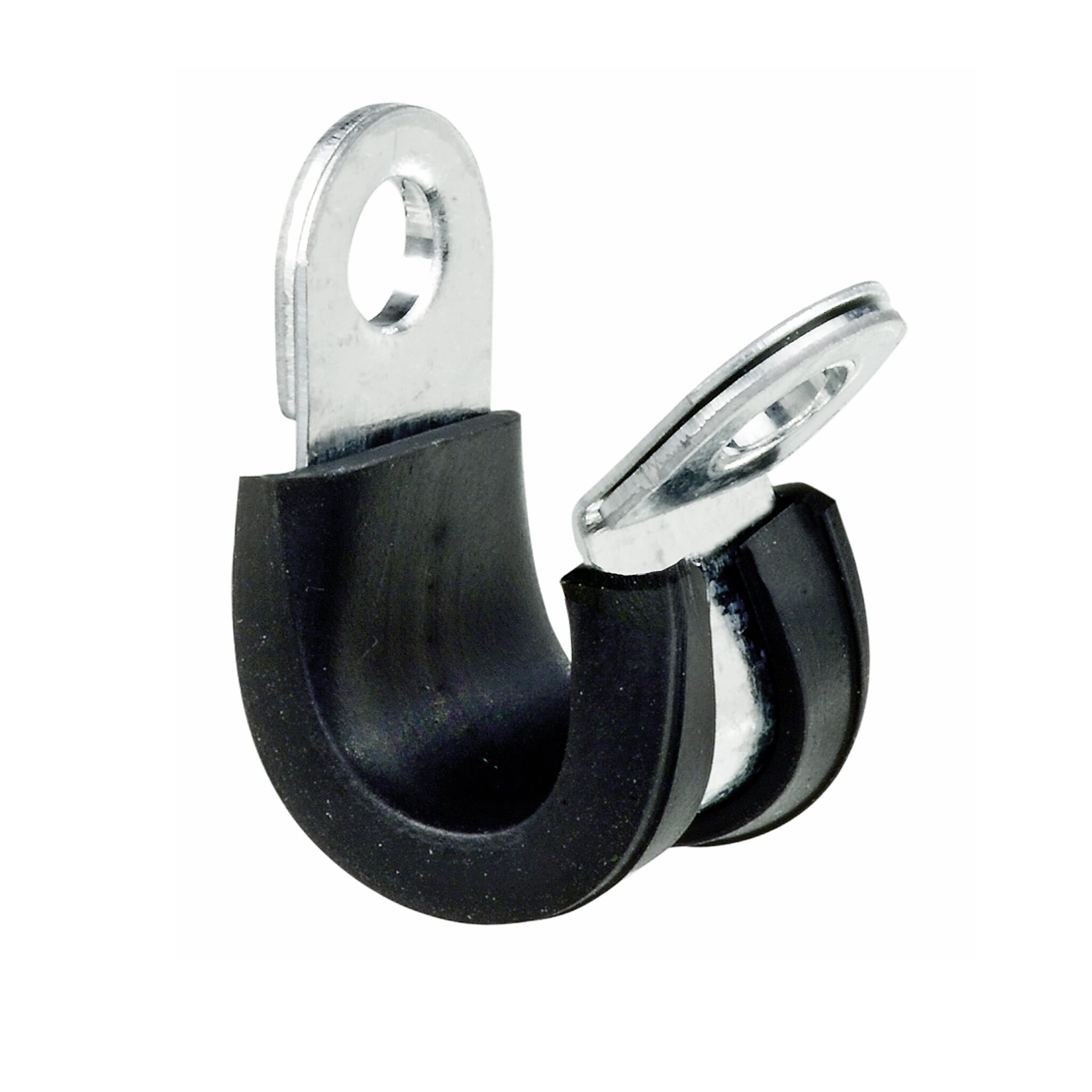 Pipe clamp with rubber profile