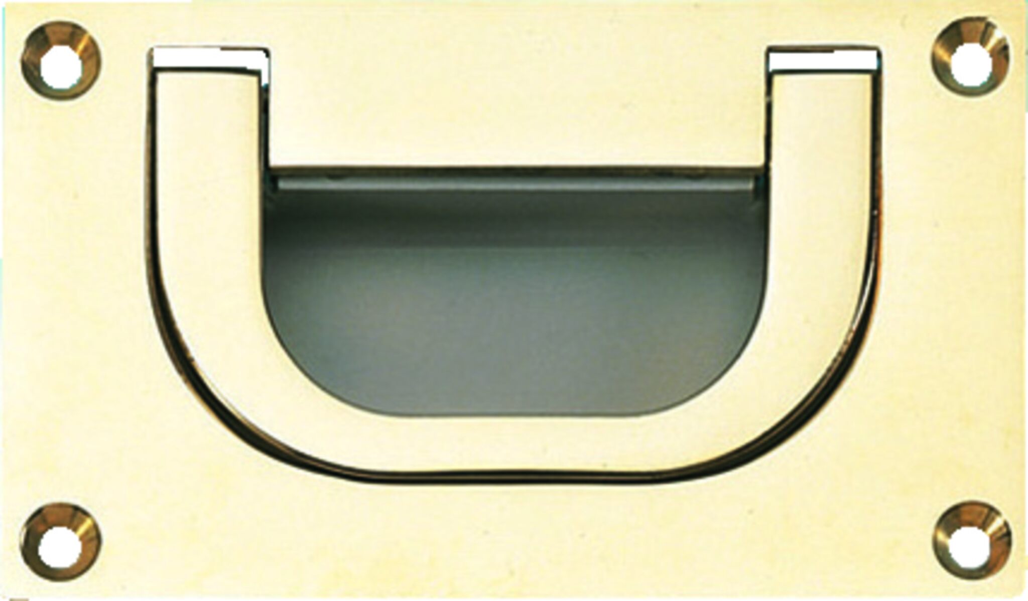 Inlet handle with nylon recessed grip