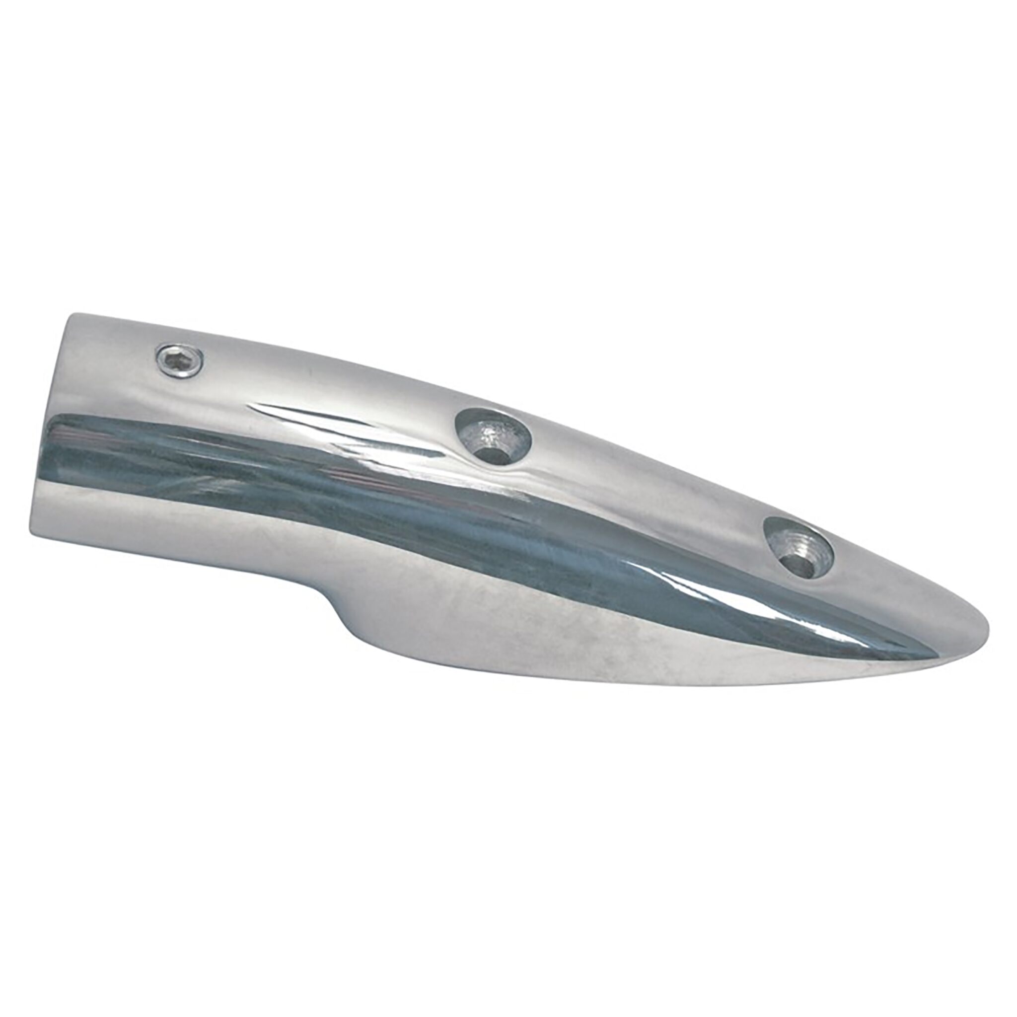 Handrail end piece, stainless steel