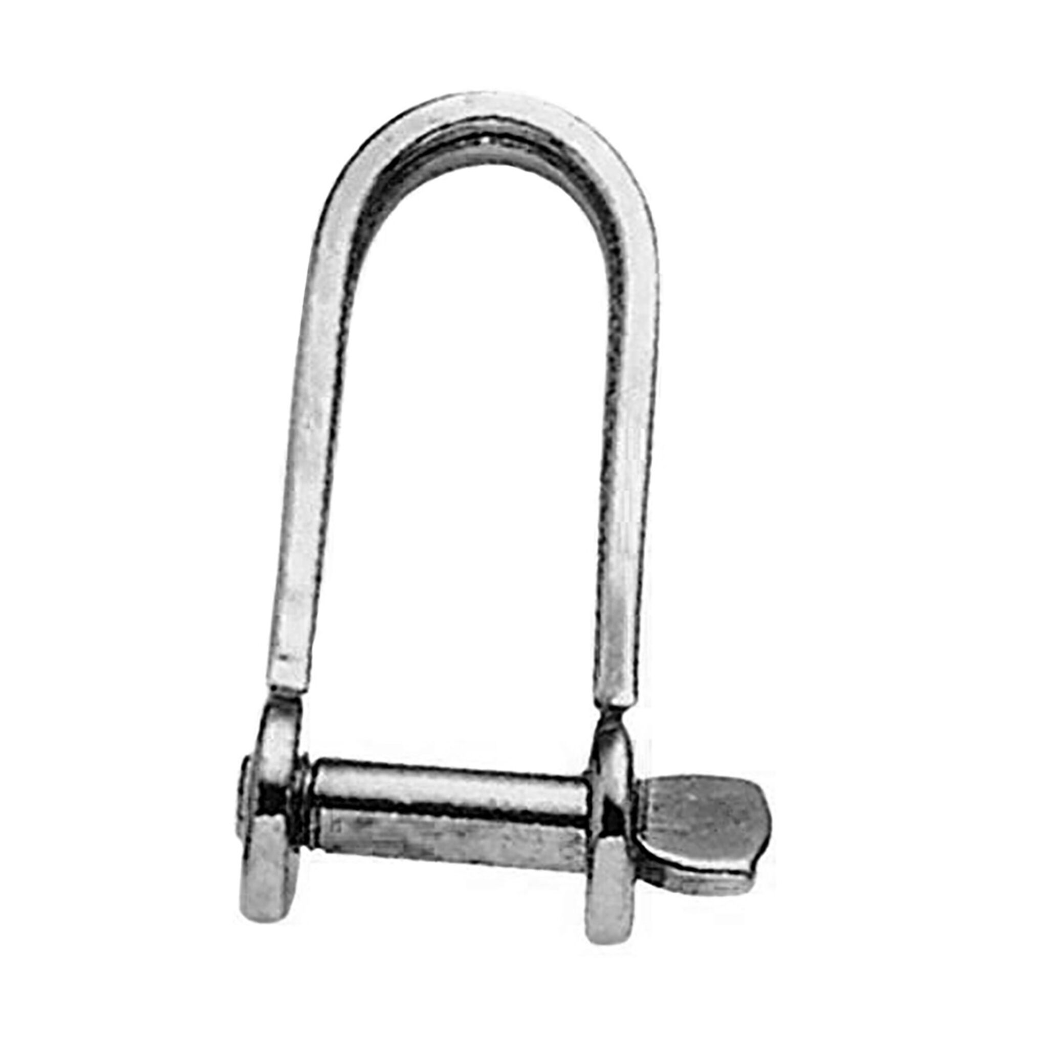 Shackle with straight shape, stamped, stainless steel, 5mm (24x16 mm)