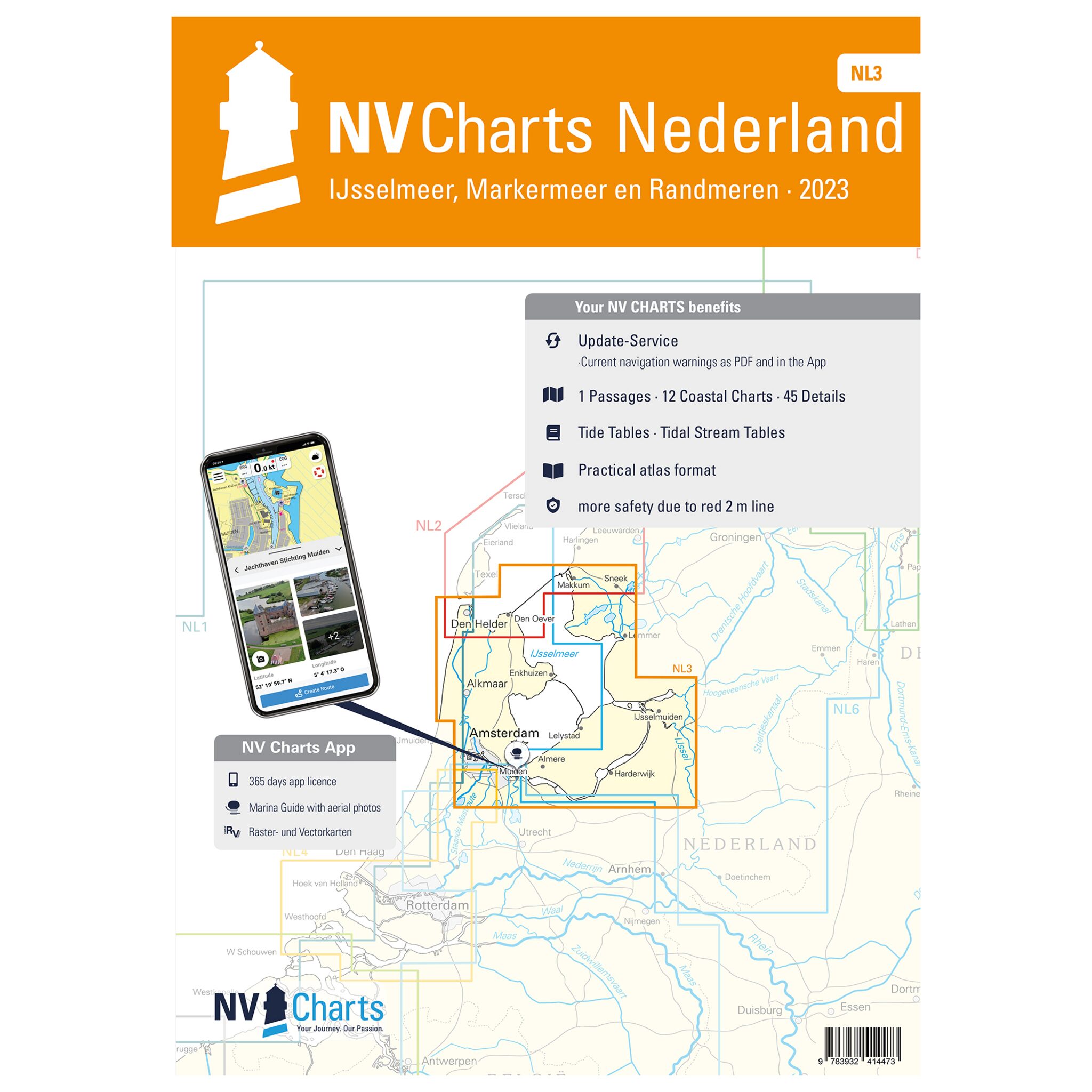 Atlas NL3 Nederland - Ijsselmeer en Randmeeren