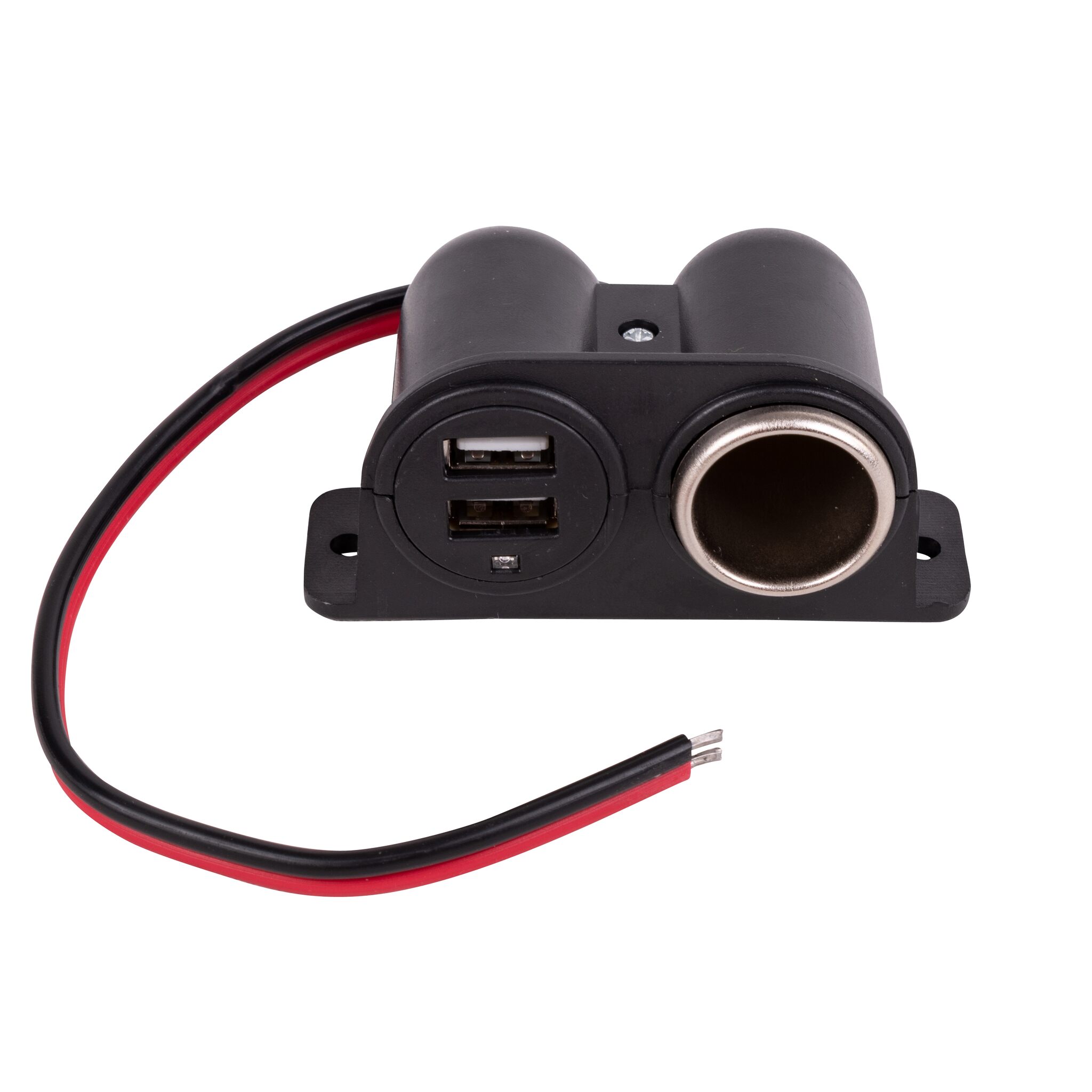 Surface mounted socket with double USB port