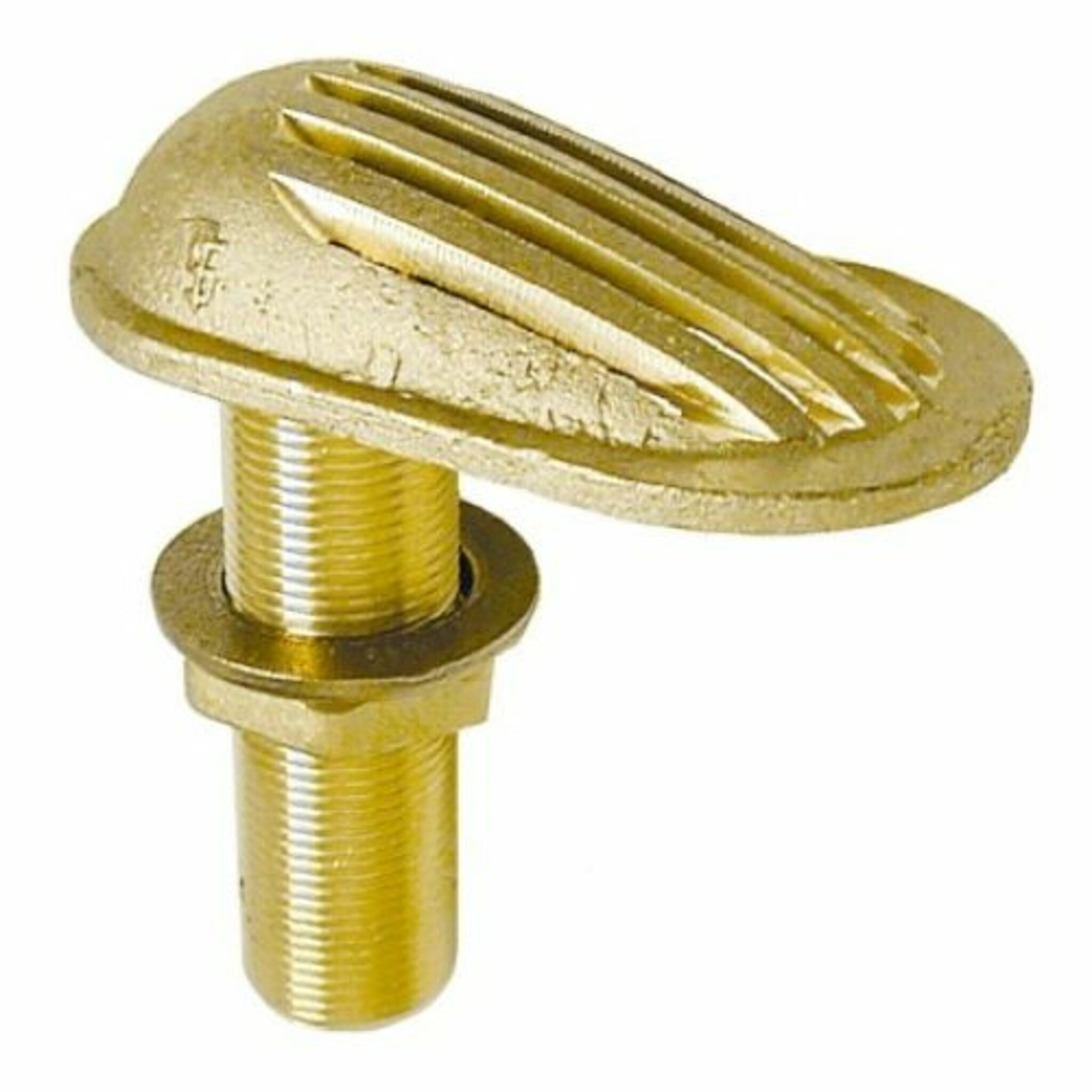 Water inlet with strainer, brass
