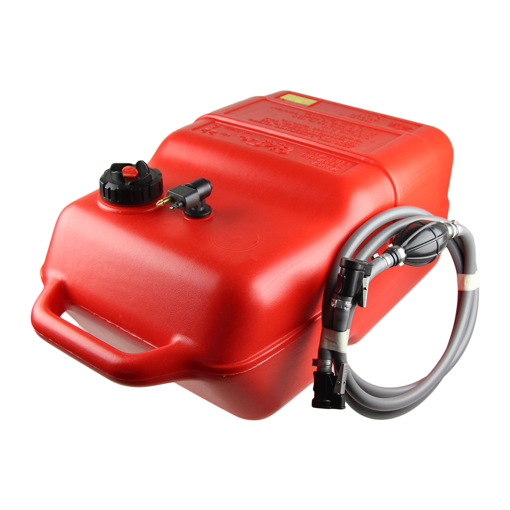 Fuel tank red with Johnson & Evinrude connection / 2m hose