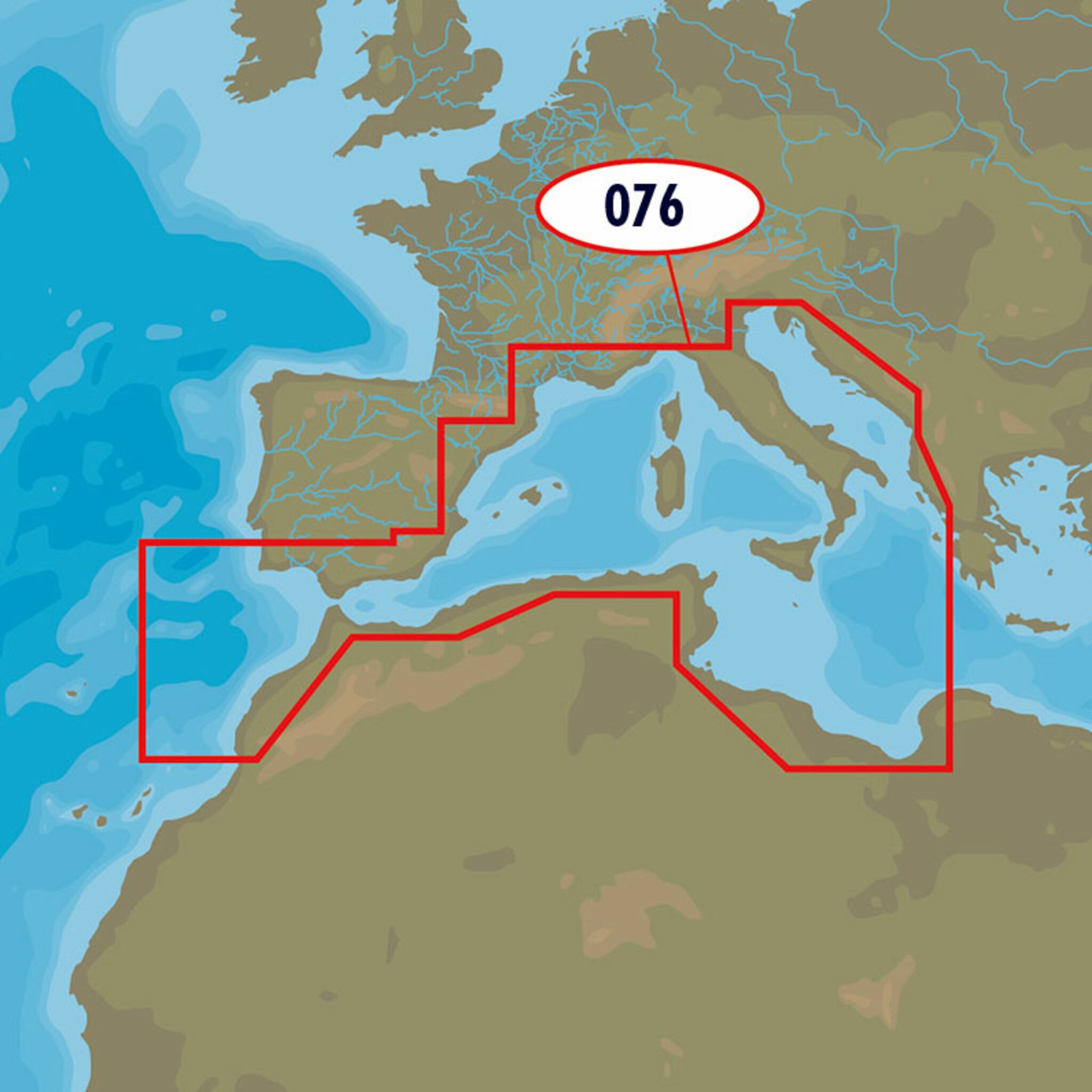 C-MAP 4D MAX EM-D076 Southwest European Coasts