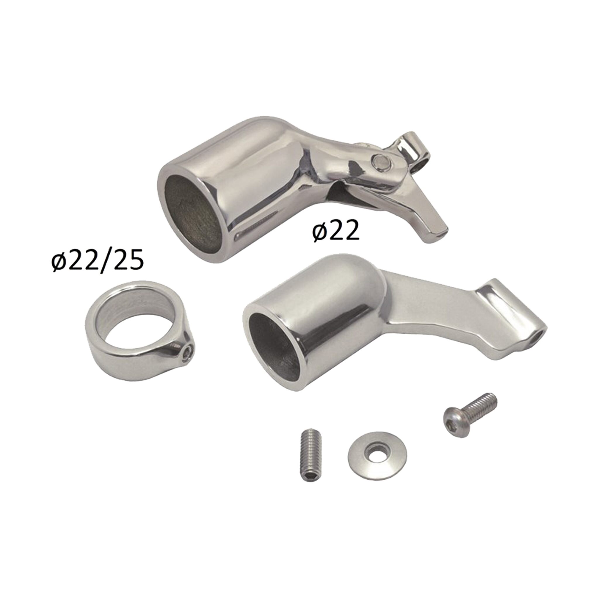 SK handrail bracket set 22 mm with joint