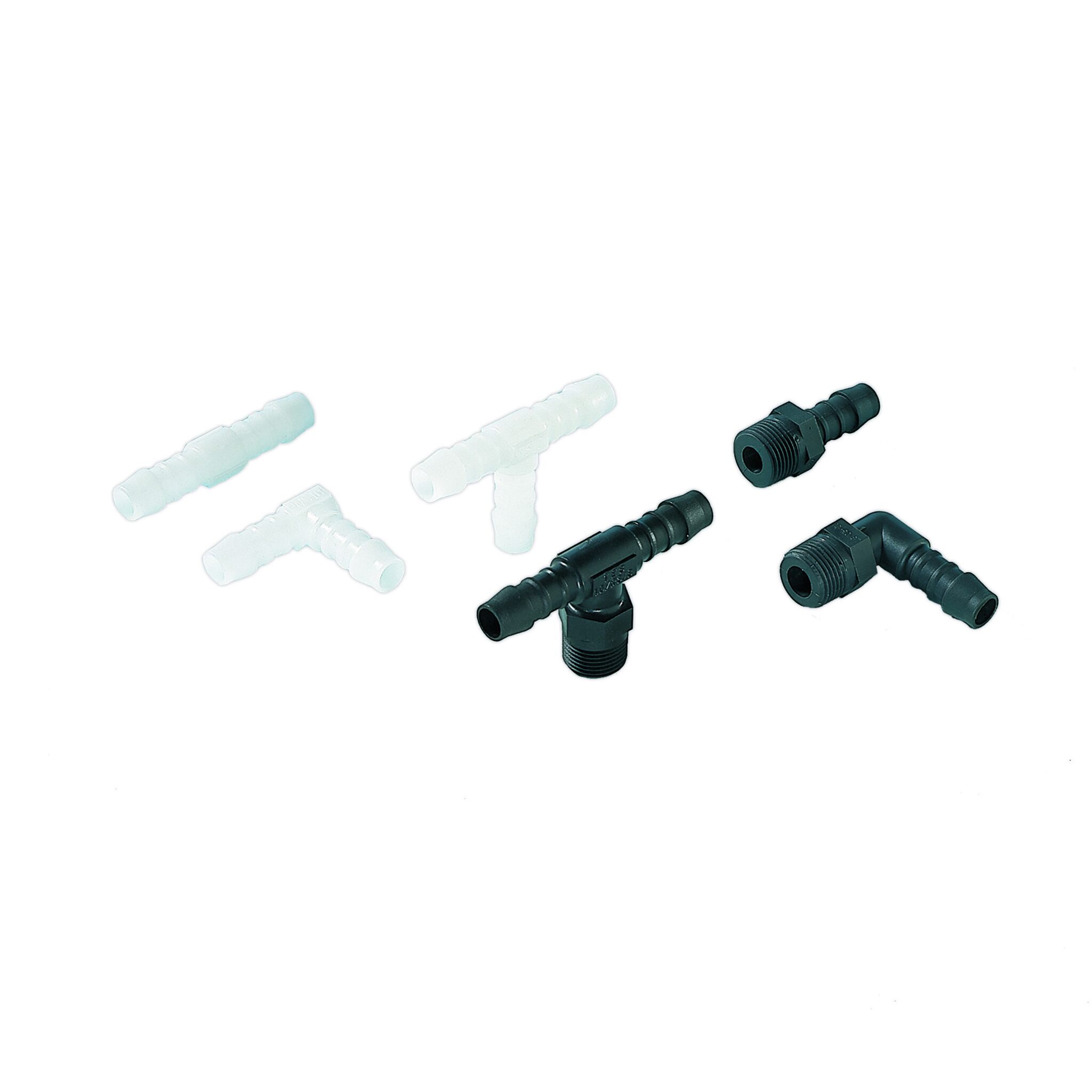 Angle hose connector plastic
