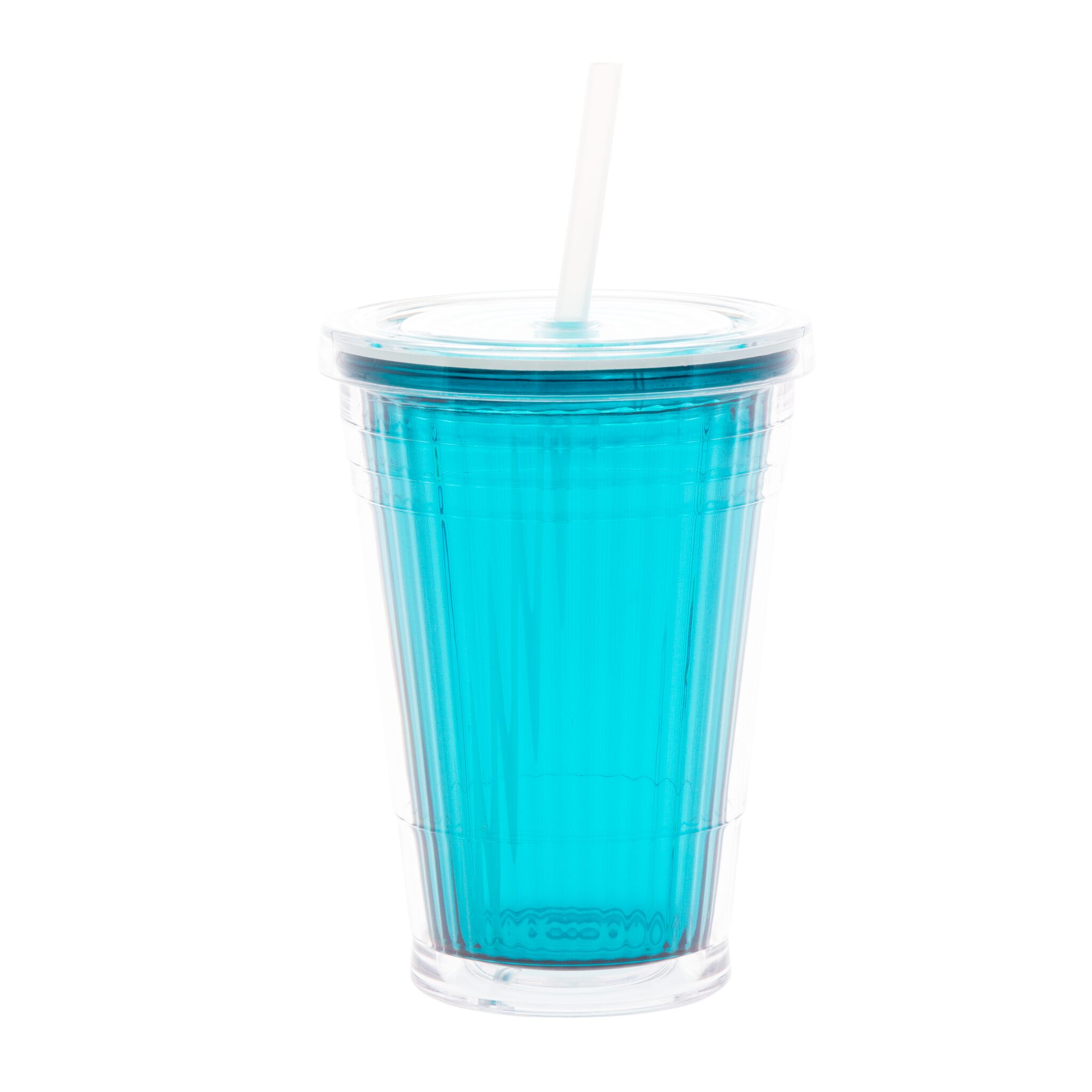 Gimex thermal mug with screw cap and drinking straw
