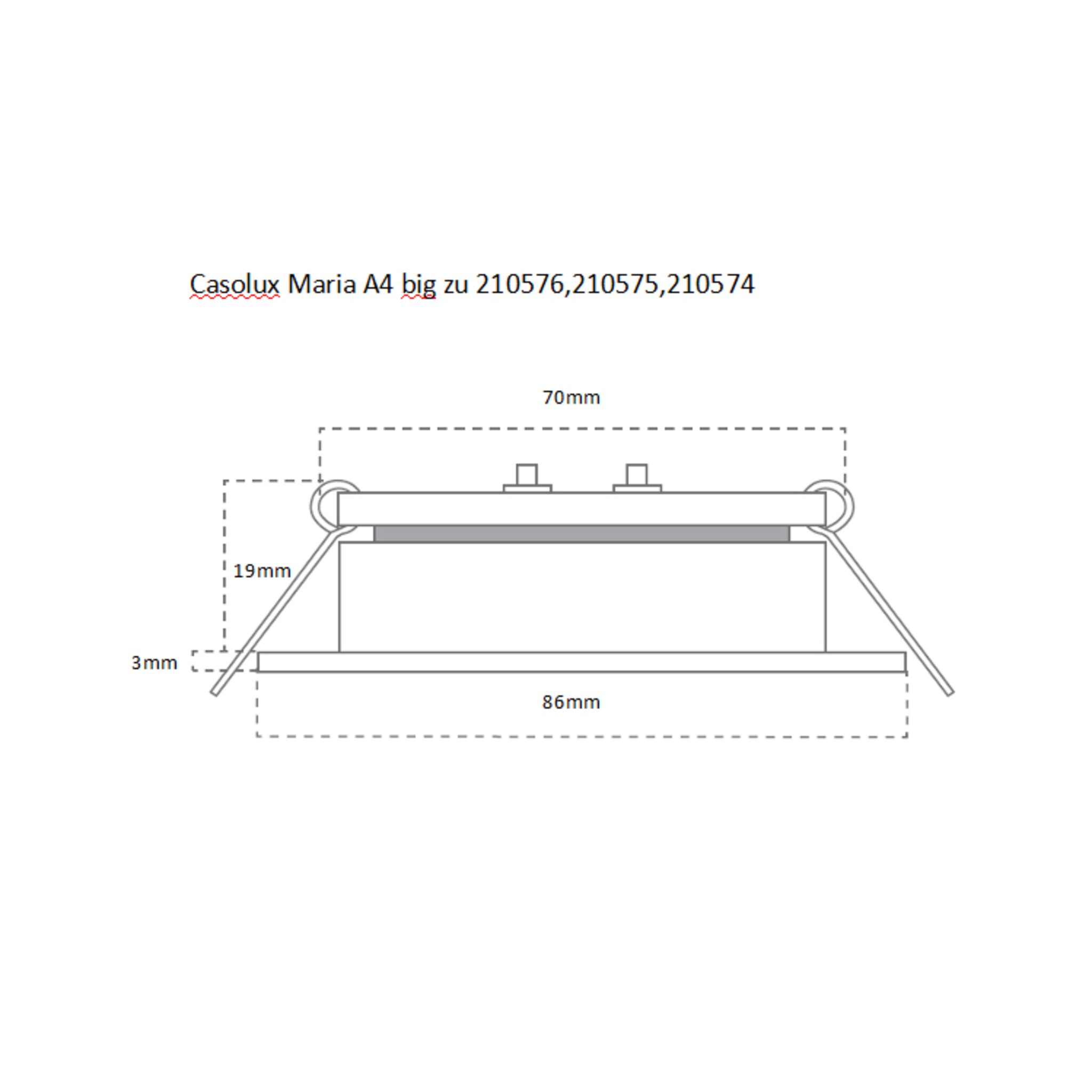 Casolux LED ceiling light Maria A4, Big 3W