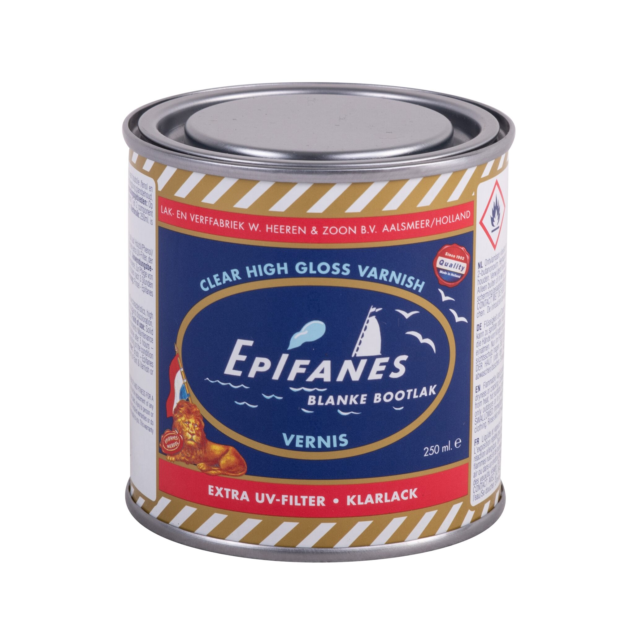 EPIFANES boat varnish clear with extra UV filter