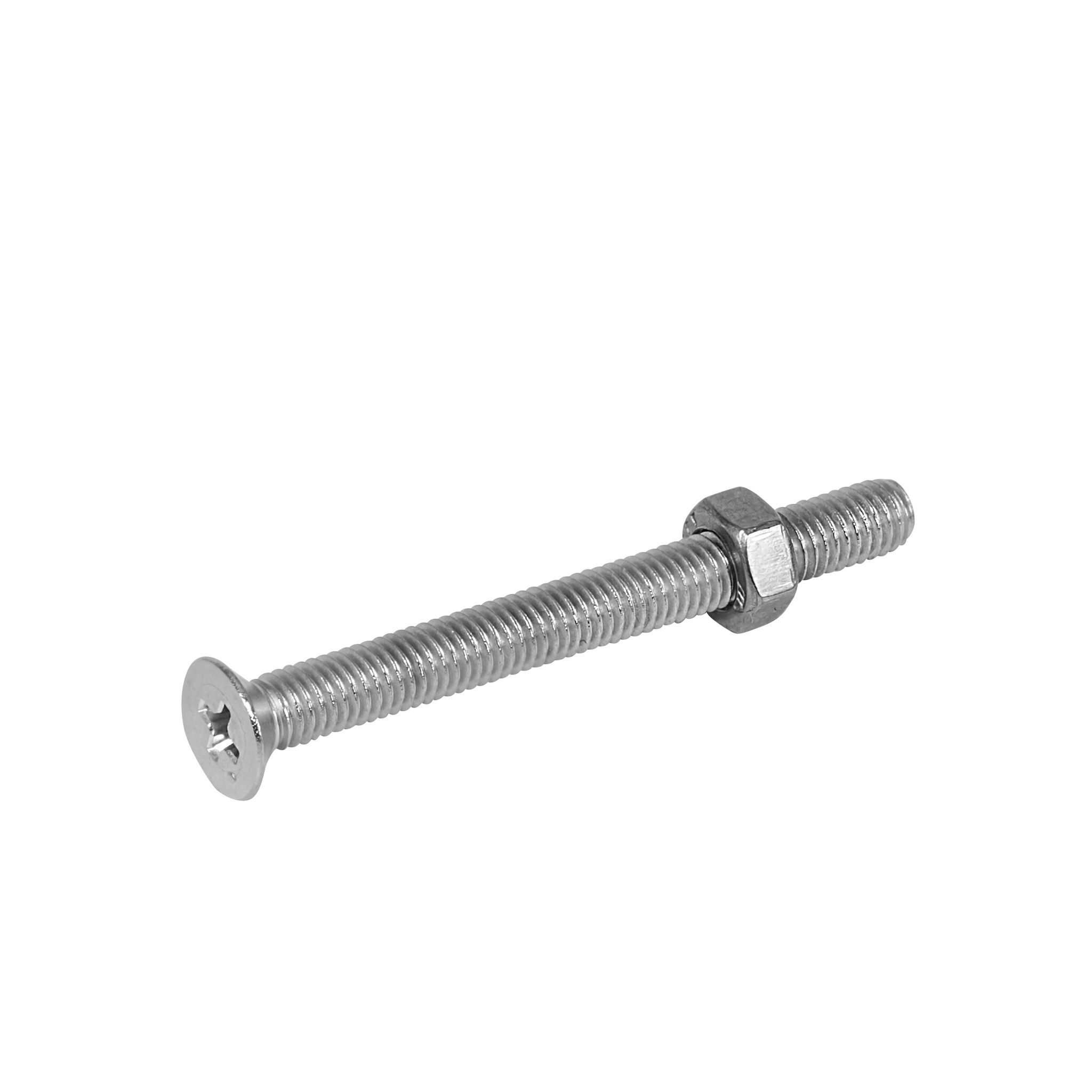 Countersunk bolt with nut (DIN 965/934-A4)