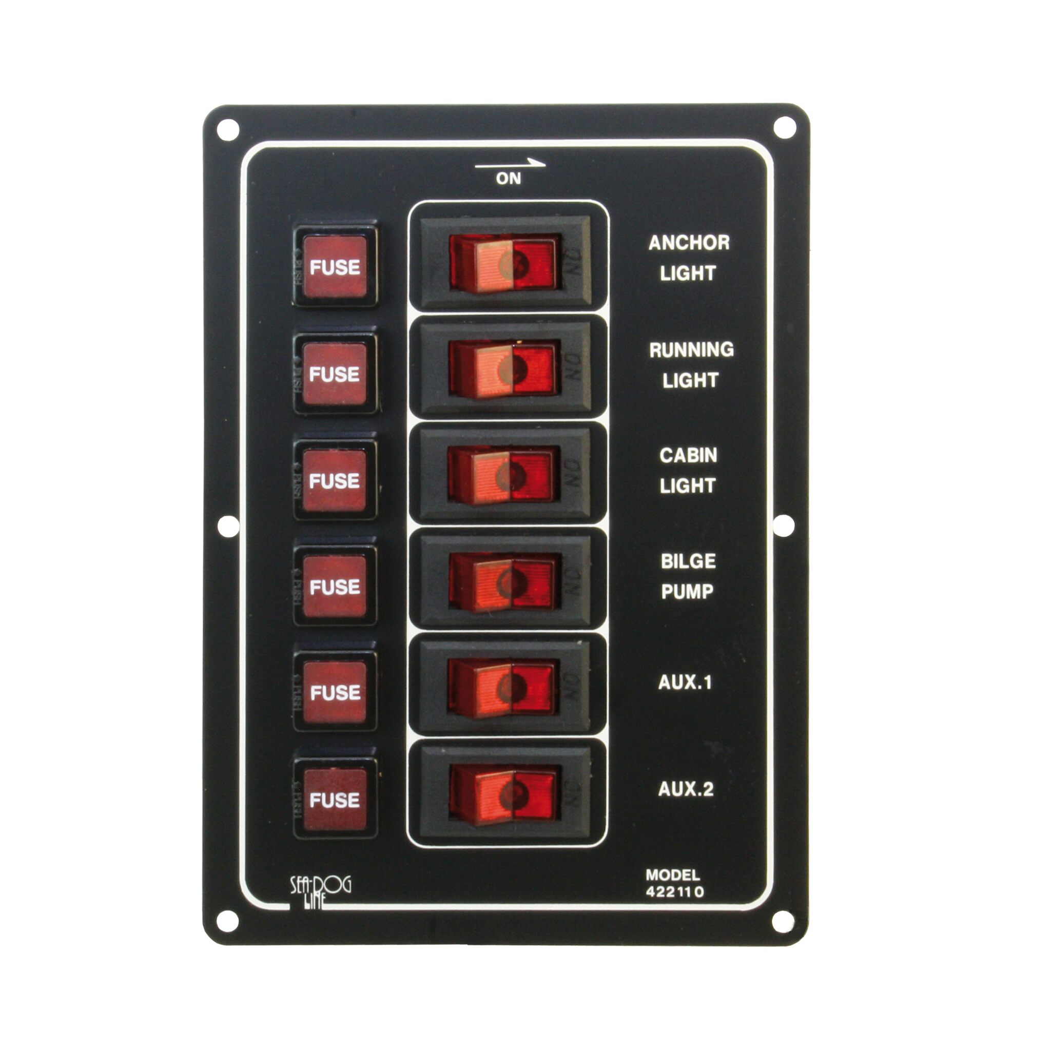 Standard switch panel vertical